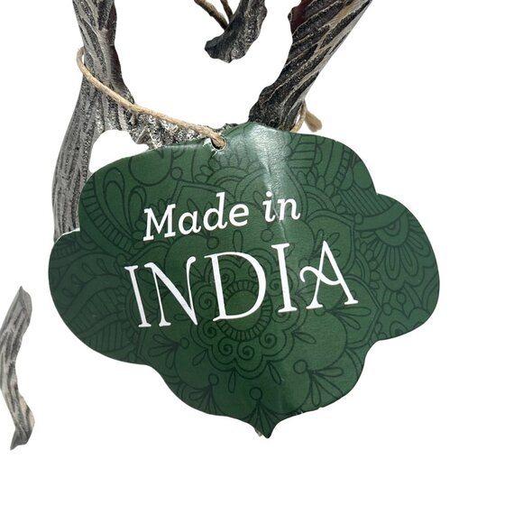 Silver Tone Metal Rabbit Bunny Figure Sitting Décor Garden Statue 12" Tall NWT - Picture 7 of 13